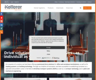 Ketterer-Drives.com(Drive solutions from KETTERER) Screenshot
