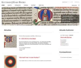 Ketterer-Rarebooks.de(Ketterer) Screenshot