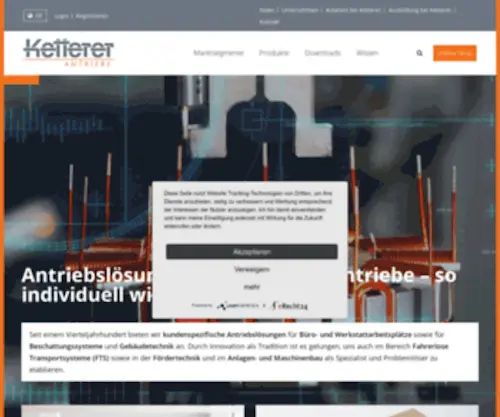 Ketterer.de(Antriebslösungen von KETTERER) Screenshot