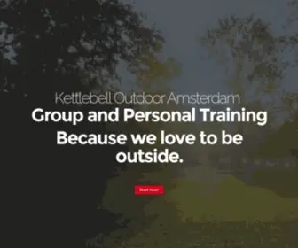 Kettlebelloutdoor.nl(Kettlebel Outdoor Amsterdam) Screenshot