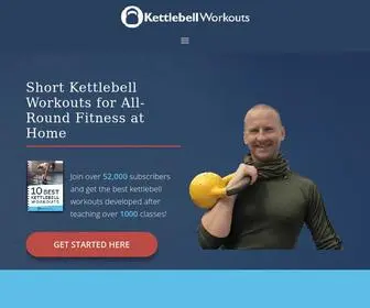 Kettlebellsworkouts.com(Kettlebell Workouts by Greg Brookes) Screenshot