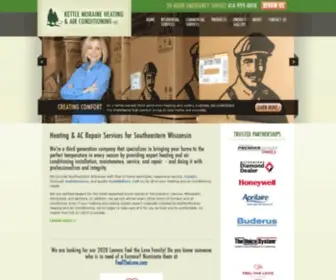 Kettlemoraineheating.com(Heating and Cooling Services) Screenshot