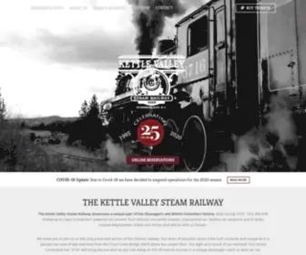 Kettlevalleyrail.org(Ride the historic Kettle Valley Railway in Summerland) Screenshot