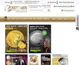 Kettner-Edelmetalle.de(Edelmetall, Gold und Silber kaufen) Screenshot