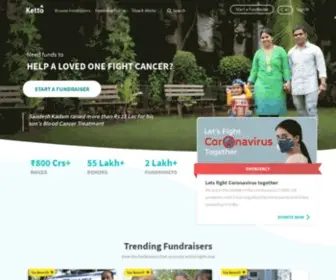 Ketto.org(Crowdfunding India) Screenshot