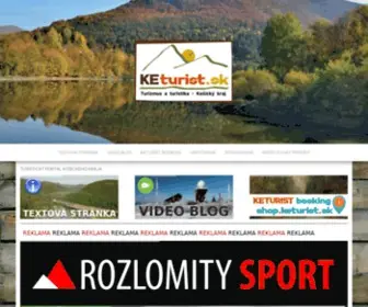 Keturist.sk(Turizmus a turistika) Screenshot