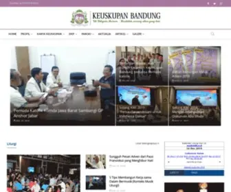 Keuskupanbandung.org(Keuskupan Bandung) Screenshot