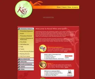 Kevalws.com(Keval wines & spirits) Screenshot