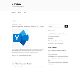 Kevdo.com(The Narrow Interest Portal) Screenshot