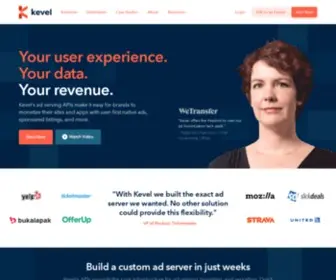 Kevel.co(Own the ad tech stack you actually want) Screenshot