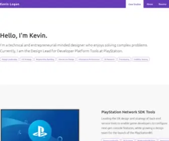 Kevin-Logan.com(Design Portfolio of Kevin Logan) Screenshot