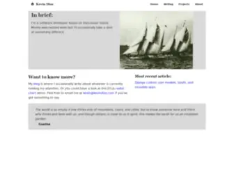 Kevindias.com(Kevin Dias) Screenshot
