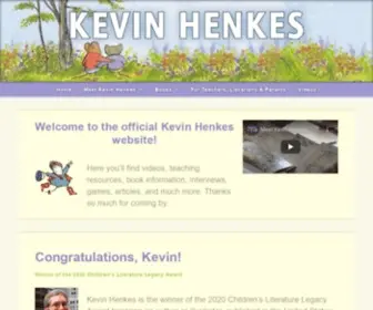 Kevinhenkes.com("One of the best writers of contemporary picture books) Screenshot