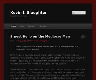 Kevinislaughter.com(A personal website) Screenshot