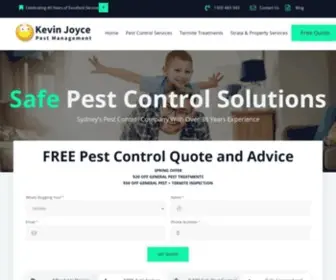 Kevinjoycepestcontrol.com.au(Kevin Joyce Pest Management®) Screenshot