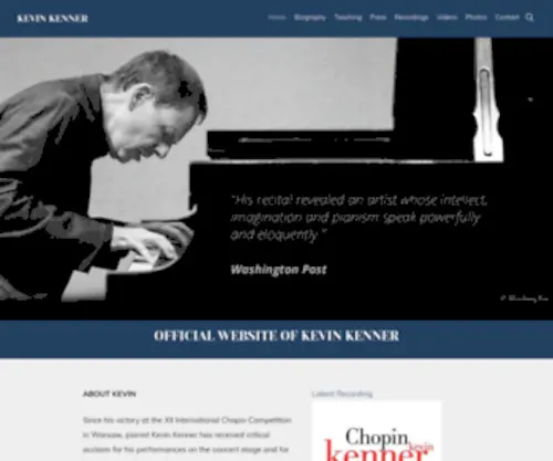 Kevinkenner.com(World Class American Concert Pianist) Screenshot