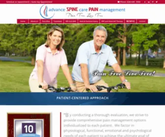 Kevinlimd.com(Pain Relief & Spine Center) Screenshot