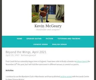 KevinmcGeary.com(Storyteller and songster) Screenshot