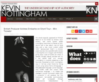 Kevinnottingham.com(The Underground Hip Hop Authority) Screenshot