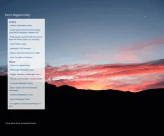 Kevinriggen.com(Kevin Riggen's blog) Screenshot