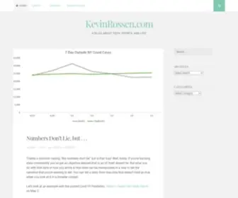 Kevinrossen.com(A blog about tech) Screenshot