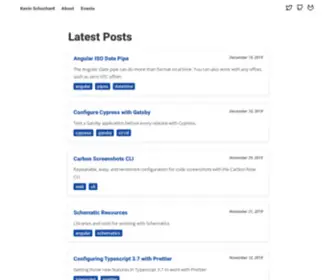 Kevinschuchard.com(Kevin Schuchard) Screenshot