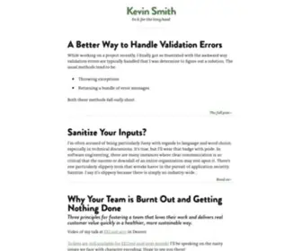 Kevinsmith.io(Kevin Smith) Screenshot