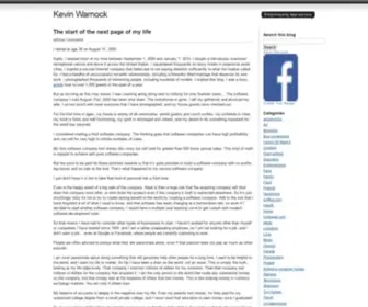 Kevinwarnock.com(Kevin Warnock) Screenshot