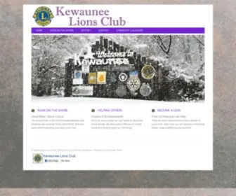 Kewauneelionsclub.org(Kewaunee Lion's Club) Screenshot