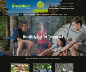 Kewauneerv.com(Kewaunee RV & Campground) Screenshot