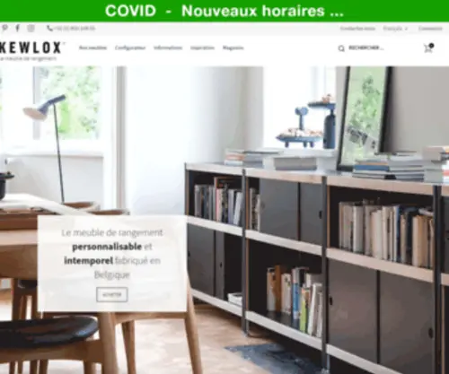 Kewlox.com(Kewlox meubles de rangement modulaires et durables) Screenshot