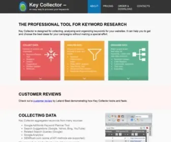 Key-Collector.com(The professional keyword research tool) Screenshot