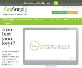 Keyangel.co.uk(Lost Keys Recovery Service) Screenshot