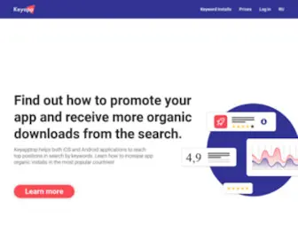 Keyapptop.com(Keyapptop is a service for keyword promotion) Screenshot