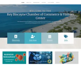 Keybiscaynechamber.org(Key Biscayne Chamber of Commerce) Screenshot