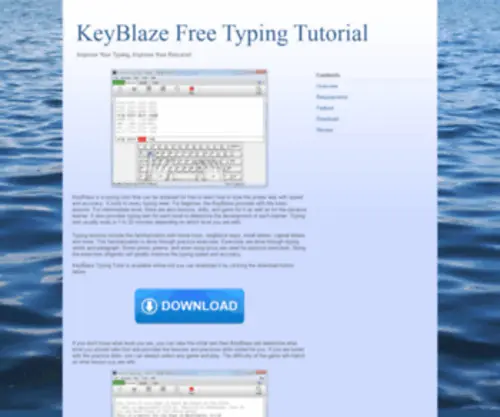 Keyblazefree.com(KeyBlaze Free Typing Tutorial) Screenshot