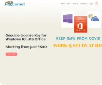 Keycomet.in(Buy Genuine Product Keys for Windows 10 and Office 2019 at Cheap Price) Screenshot