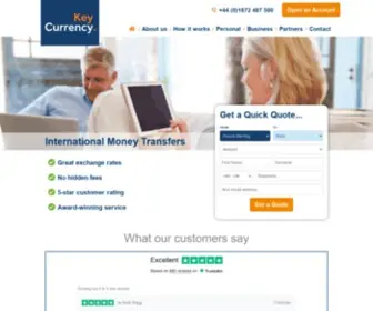 Keycurrency.co.uk(Currency Exchange & Money Transfers) Screenshot