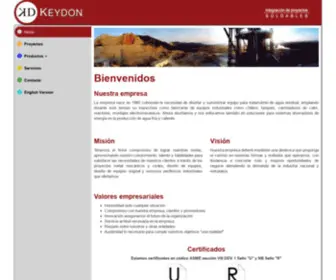 Keydonsa.com(Keydon S.A) Screenshot