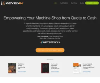 Keyedinerp.com(KeyedIn's ERP software system) Screenshot