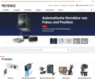 Keyence.at(Willkommen bei Keyence) Screenshot