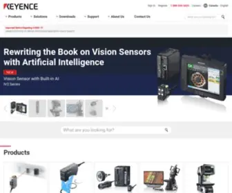 Keyence.ca(Sensors and Machine Vision Systems for Factory Automation) Screenshot