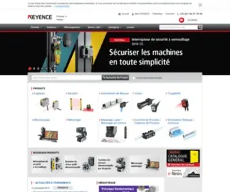 Keyence.fr(KEYENCE FRANCE SAS) Screenshot