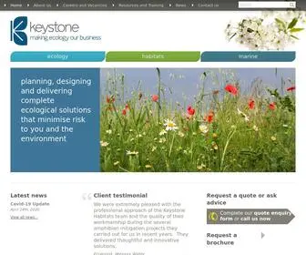 Keyenv.co.uk(Ecological consultancy and ecology contracting services. Keystone) Screenshot