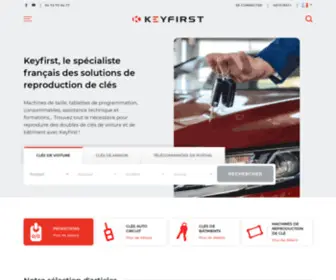 Keyfirst.eu(Solutions globales pour les clés et l'automobile) Screenshot