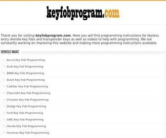 Keyfobprogram.com(Free Keyless Remote Fob Entry programming instructions) Screenshot