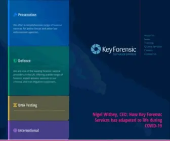 Keyforensic.co.uk(Key Forensic Services) Screenshot