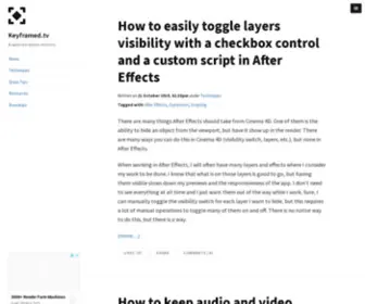 Keyframed.tv(A website about motion) Screenshot
