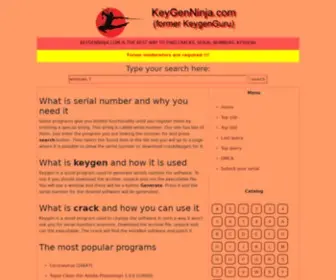 Keygenguru.com((former KeygenGuru) Screenshot