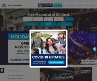 Keyhyundaimilfordct.com(Fairfield CT Hyundai) Screenshot